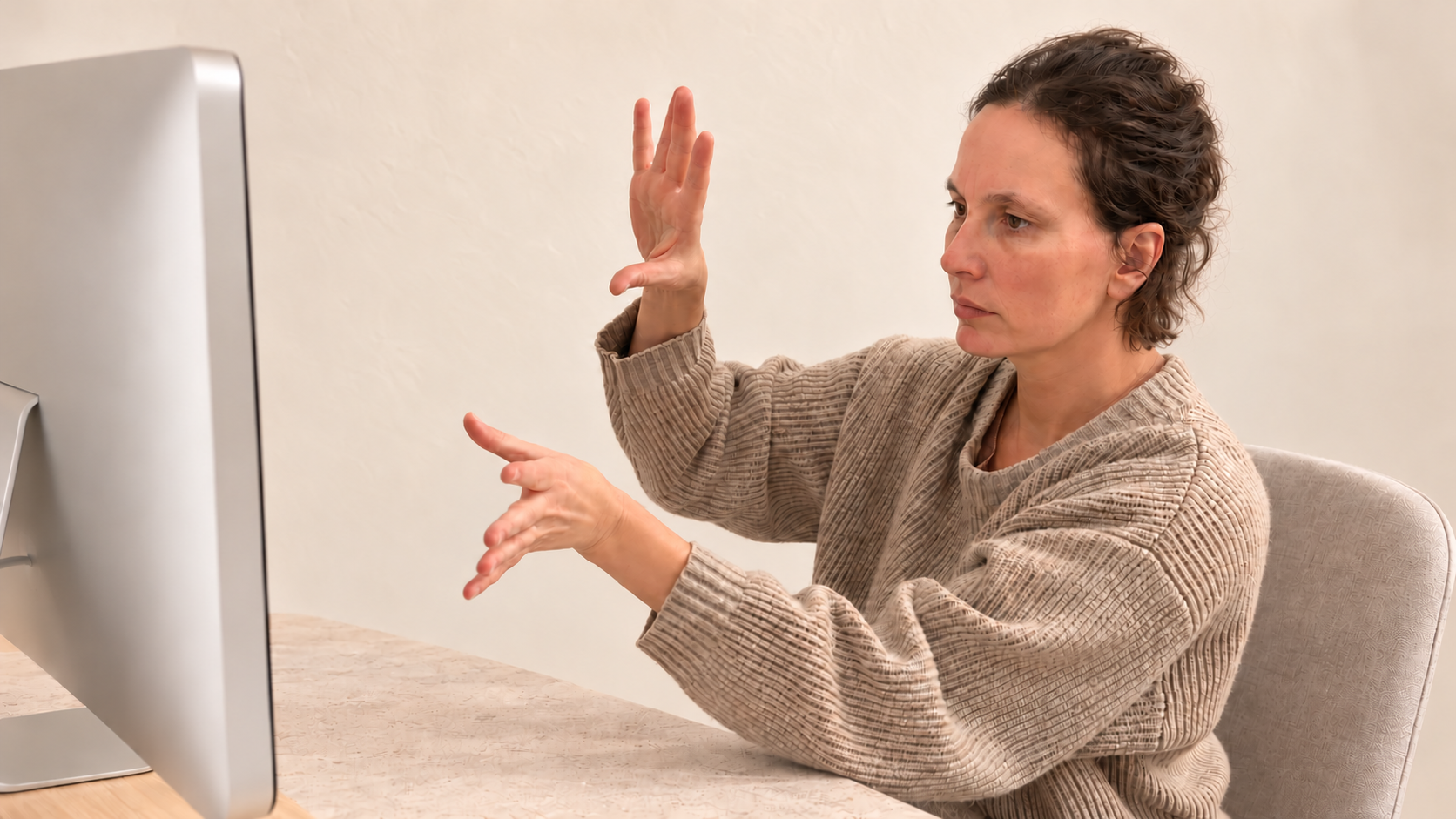 Anne-Marie guiding an online Inner Awareness session